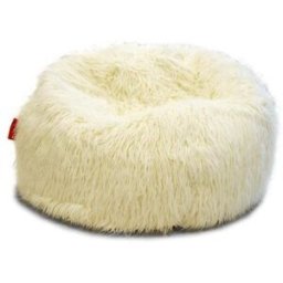 BeanBag Sedací vak Shaggy White