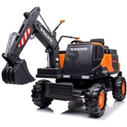 ELJET® Eljet Dětský elektrický bagr Volvo oranžový, Li-Ion