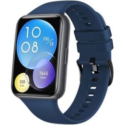 FIXED Silicone Strap pro Huawei Watch FIT2/FIT2 Classic modrý