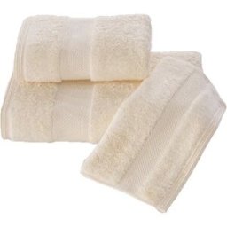 Soft Cotton - Sada ručníku a osušky DELUXE, 2 ks, krémová