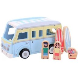 Jouéco Dřevěný plážový retro karavan 7 ks 18 m+