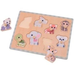 Jouéco The Wildies Family dřevěné puzzle s úchyty 18 m+