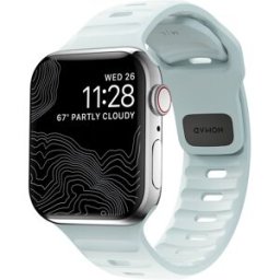 Nomad Sport Strap Ice Blue Glow - Apple Watch 42mm/41mm/40mm/38mm
