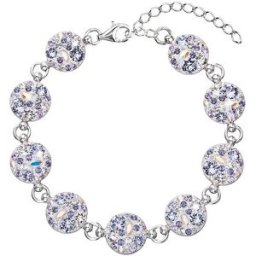 EVOLUTION GROUP 33048.3 violet dekorovaný krystaly Swarovski (Ag925/1000, 7 g, fialový)
