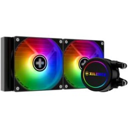 XILENCE vodní chlazení pro CPU Intel a AMD, 2 × ventilátor 120 mm PWM, ARGB, max. 300 W TDP