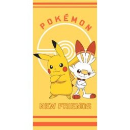 Kaptan Dětská osuška Pokémon Pikachu a Scorbunny