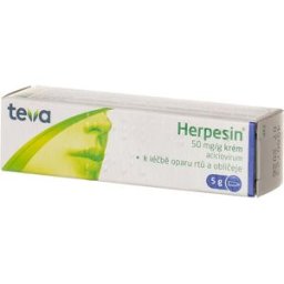 Herpesin 50mg/g dermální krém 5 g
