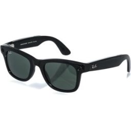 Meta RAY-BAN Meta Wayfarer (Standard) Smart Glasses - Shiny Black, G15 Green