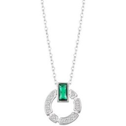 Preciosa Sublime s kubickou zirkonií, emerald (Ag 925/1000, )