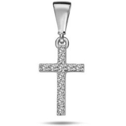 Jan Kos jewellery DIANTE Zlatý přívěsek kříž 59642414 (Au 585/1000, 0,57 g)