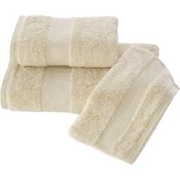 Soft Cotton - Sada ručníku a osušky DELUXE, 2 ks, světle béžová
