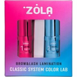 ZOLA sada na laminaci obočí a řas Classic System Color Lab