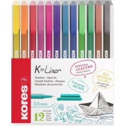 KORES K-Liner 0,4 mm - set 12 barev