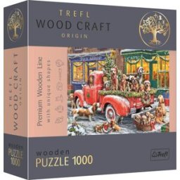 Trefl Wood Craft Origin puzzle Santovi malí pomocníci 1000 dílků