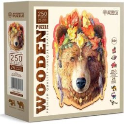 WOODEN CITY dřevěné puzzle - Stylový medvěd 250 dílků
