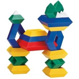 Kebo Toys Skládací pyramida Wedge-it - základní barvy 15 dílků