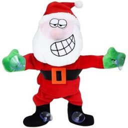 Verk 26287 Tančící a zpívající Santa Claus na okno 30 cm