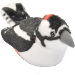 WILD REPUBLIC Plyšový ptáček se zvuky Strakapoud