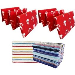 Kaptan Set červená kotva 2 ks + dárek osuška