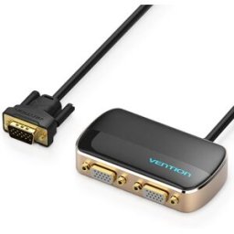 Vention 1 In 2 Out VGA Splitter 1m Black
