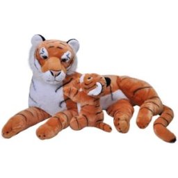 Wild Republic Plyšová samice s mládětem – tygr, 76 cm