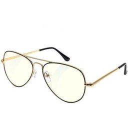 GLASSA Blue Light Blocking Glasses PCG 09, dioptrie: +0.00 černo zlatá