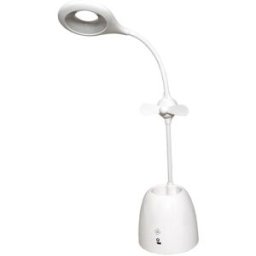 Goobay Lampa s LED, ventilátorem a stojanem na tužky