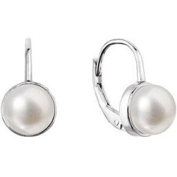 EVOLUTION GROUP 21079.1 bílá náušnice perla A 7,5-8 mm ag (AG 925 / 1000; 2 g)