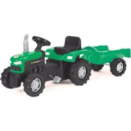 Buddy toys Šlapací traktor s vozíkem