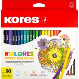 KORES KOLORES Mandalas pro antistresové omalovánky 50 barev