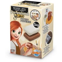 BUKI France Náhradní HLÍNA pro hrnčířský kruh - 1kg