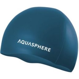 Aqua Sphere Plain silicone cap, zelená/bílá