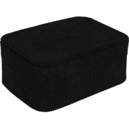 H&L; Šperkovnice se zrcátkem, 19cm, černá