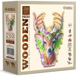 WOODEN CITY Dřevěné puzzle Módní jelen 250 dílků