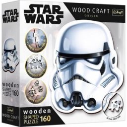 Trefl Wood Craft Origin puzzle Star Wars: Helma stormtroopera 160 dílků