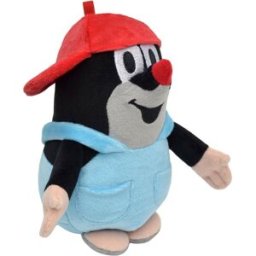 Moravská ústředna Krtek 16cm v kalhotkách, kšiltovka červená