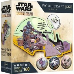 Trefl Wood Craft Origin puzzle The Mandalorian: Setkání 160 dílků