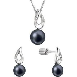 EVOLUTION GROUP 29061.3B black souprava perla AAA 6/8mm AG (AG 925/1000; 4g)