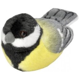WILD REPUBLIC Plyšový ptáček se zvuky Sýkorka koňadra