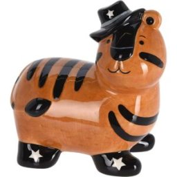 H&L; Keramická pokladnička Tygr oranžová