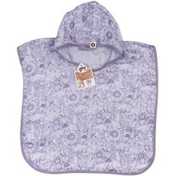 XKKO BMB Bambusové mušelínové pončo Safari Lavender Aura Vel. 2 (2-3 roky)