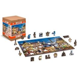 Wooden city Dřevěné puzzle Snídaně v Paříži 2v1, 300 dílků eko