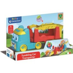CLEMENTONI Baby Veselý kamion pro přepravu převracecích autíček