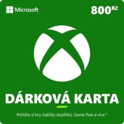 Microsoft Xbox Live Dárková karta v hodnotě 800Kč
