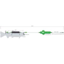 MADCAT Screaming Profi River Rig "Deadbait" L 60g 180cm