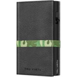 Tru Virtu peněženka Click & Slide Strap Cross Nappa Black Camouflage / Black