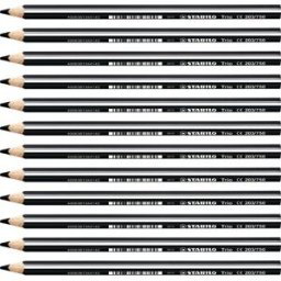 STABILO Trio silná - 12 ks balení - černá