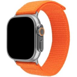 FIXED Nylon Sporty Strap pro Apple Watch Ultra 49mm oranžový
