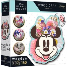 Trefl Wood Craft Origin puzzle Stylová Minnie 160 dílků