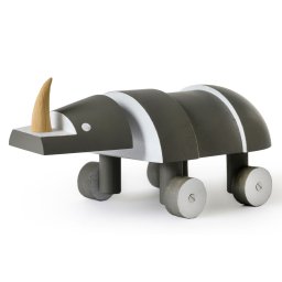 Modernista designové dřevěné hračky Animal Toys Nosorožec